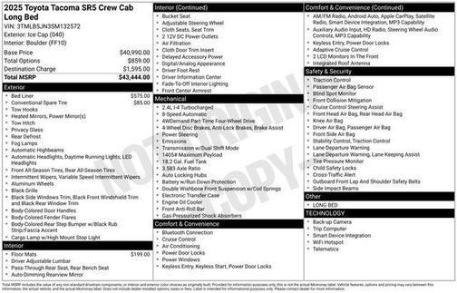 2025 Toyota Tacoma SR5