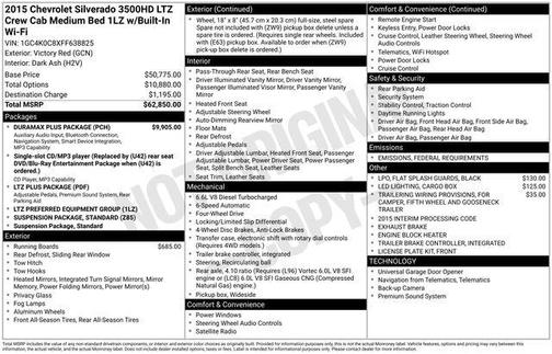 2015 Chevrolet Silverado 3500 LTZ