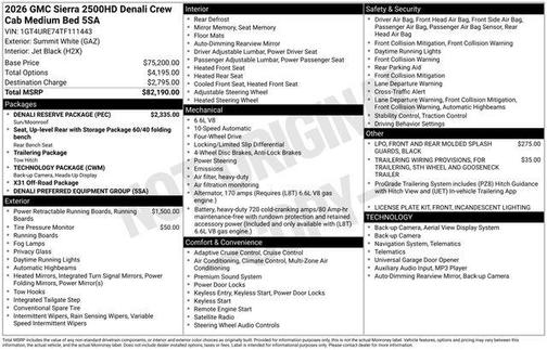 2026 GMC Sierra 2500 Denali