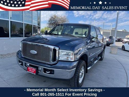 Blue 2006 Ford F-250 Lariat