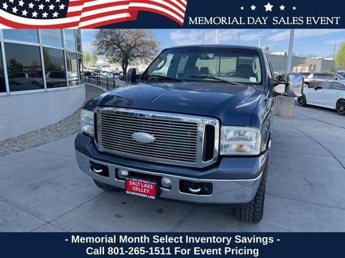 Blue 2006 Ford F-250 Lariat