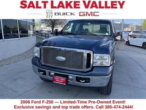 Blue 2006 Ford F-250 Lariat