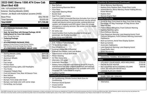 2023 GMC Sierra 1500 AT4