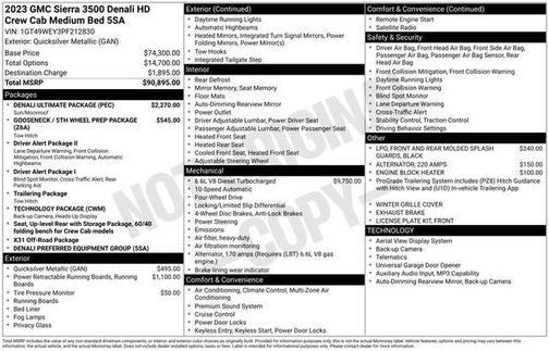 Quicksilver Metallic 2023 GMC Sierra 3500 Denali