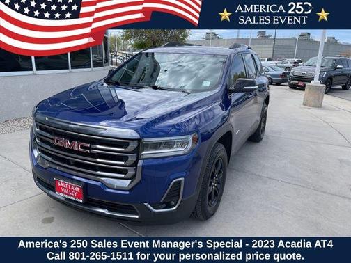 Ultra Blue Metallic 2023 GMC Acadia AT4