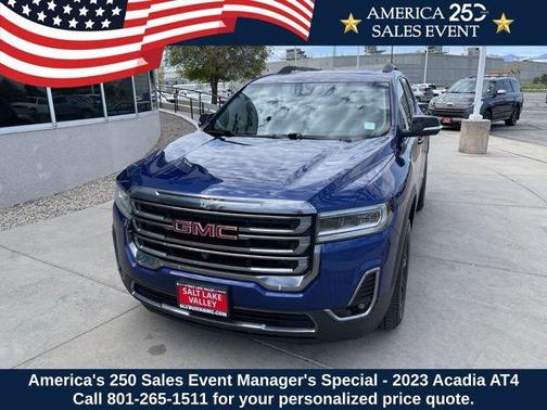 Ultra Blue Metallic 2023 GMC Acadia AT4