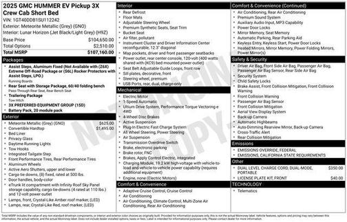 2025 GMC HUMMER EV Pickup 3X