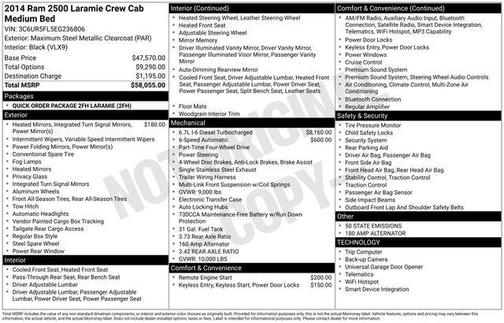 Maximum Steel Metallic 2014 RAM 2500 Laramie
