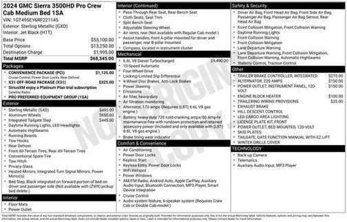 2024 GMC Sierra 3500 Pro