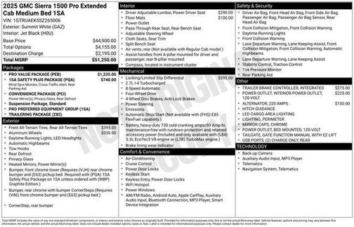 2025 GMC Sierra 1500 Pro