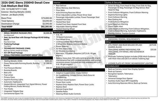 2026 GMC Sierra 2500 Denali