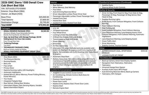 2026 GMC Sierra 1500 Denali