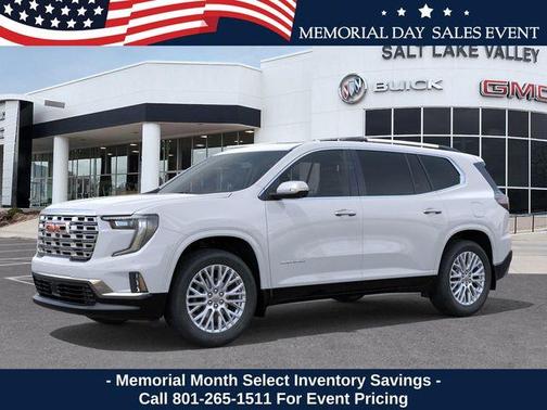 Glacier White 2026 GMC Acadia Denali