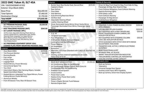 2022 GMC Yukon XL SLT