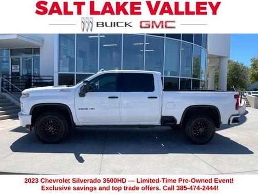 Summit White 2023 Chevrolet Silverado 3500 LTZ