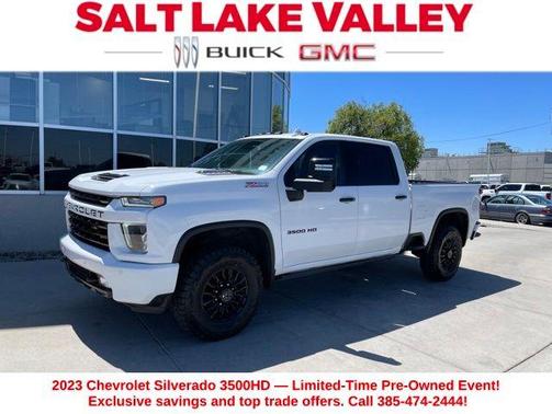 Summit White 2023 Chevrolet Silverado 3500 LTZ