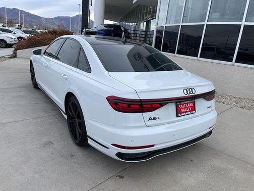 Glacier White Metallic 2023 Audi A8 L 55