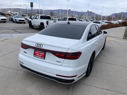 Glacier White Metallic 2023 Audi A8 L 55