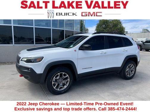 Bright White Clearcoat 2022 Jeep Cherokee Trailhawk