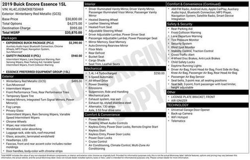 2019 Buick Encore Essence