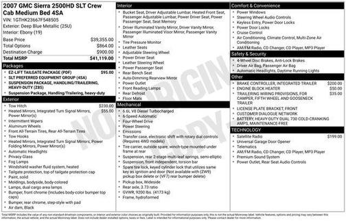 Deep Blue Metallic 2007 GMC Sierra 2500 SLT