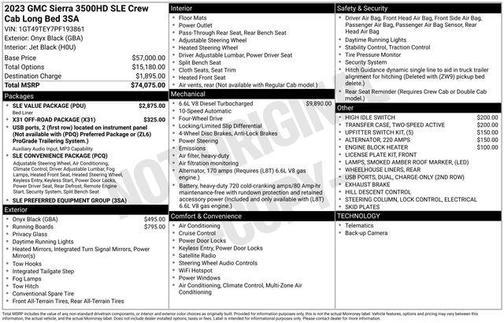 2023 GMC Sierra 3500 SLE