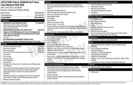 2018 GMC Sierra 2500 SLT