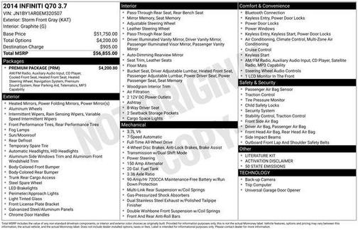 2014 INFINITI Q70 3.7X