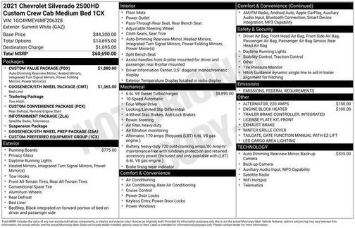 2021 Chevrolet Silverado 2500 Custom