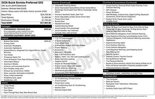 2026 Buick Envista Preferred