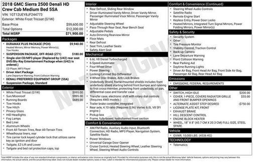 2018 GMC Sierra 2500 Denali