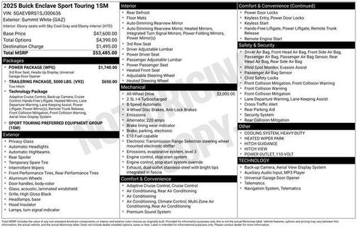 2025 Buick Enclave Sport Touring