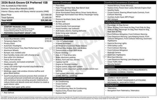 2026 Buick Encore GX Preferred