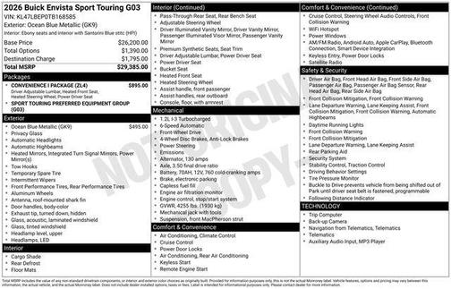 2026 Buick Envista Sport Touring