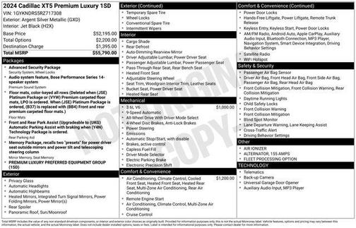 2024 Cadillac XT5 Premium Luxury