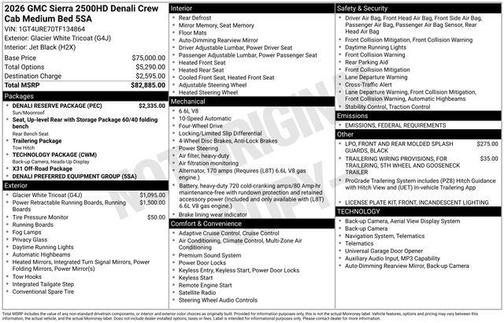2026 GMC Sierra 2500 Denali
