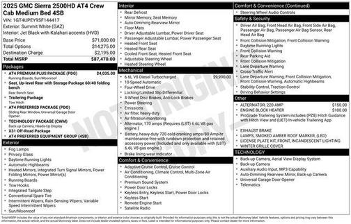 2025 GMC Sierra 2500 AT4