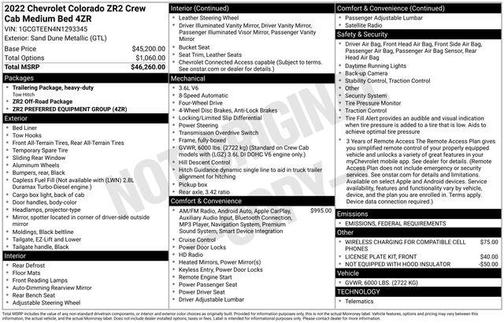 2022 Chevrolet Colorado ZR2