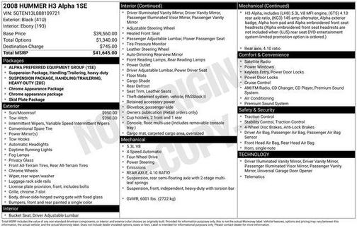 2008 Hummer H3 Alpha