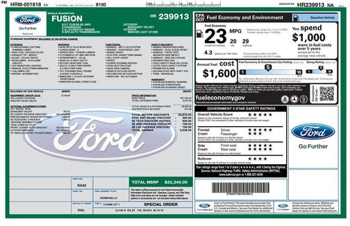 2017 Ford Fusion SE