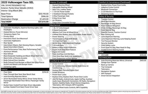 2025 Volkswagen Taos 1.5T SEL