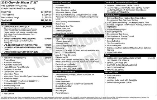 Radiant Red 2023 Chevrolet Blazer 2LT