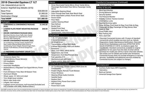 2018 Chevrolet Equinox 1LT