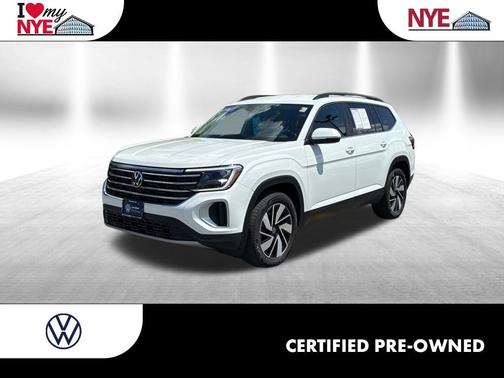 Opal White Pearl 2026 Volkswagen Atlas 2.0T SE W/TECHNOLOGY