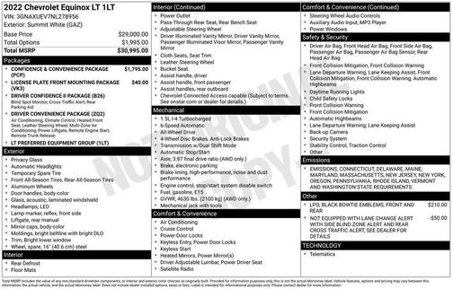 2022 Chevrolet Equinox 1LT