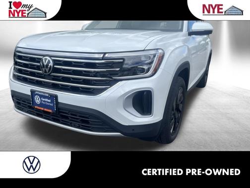 Opal White Pearl 2026 Volkswagen Atlas 2.0T SE w/Technology