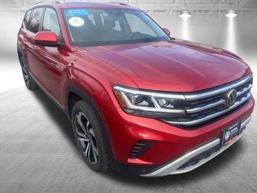 Aurora Red Metallic 2023 Volkswagen Atlas 3.6L SEL