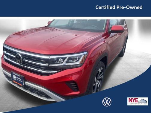 Aurora Red Metallic 2023 Volkswagen Atlas 3.6L SEL