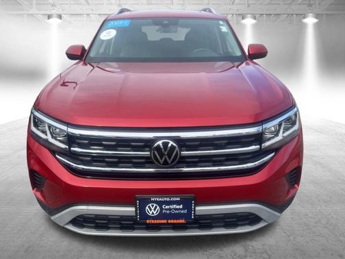 Aurora Red Metallic 2023 Volkswagen Atlas 3.6L SEL