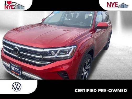 Aurora Red Metallic 2023 Volkswagen Atlas 3.6L SEL